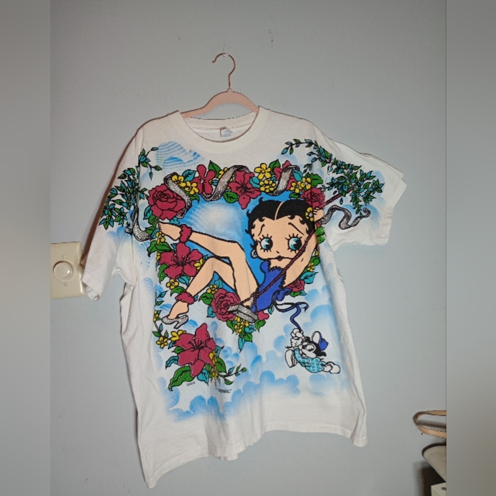 Freeze White Tee with Colorful Cartoon Design